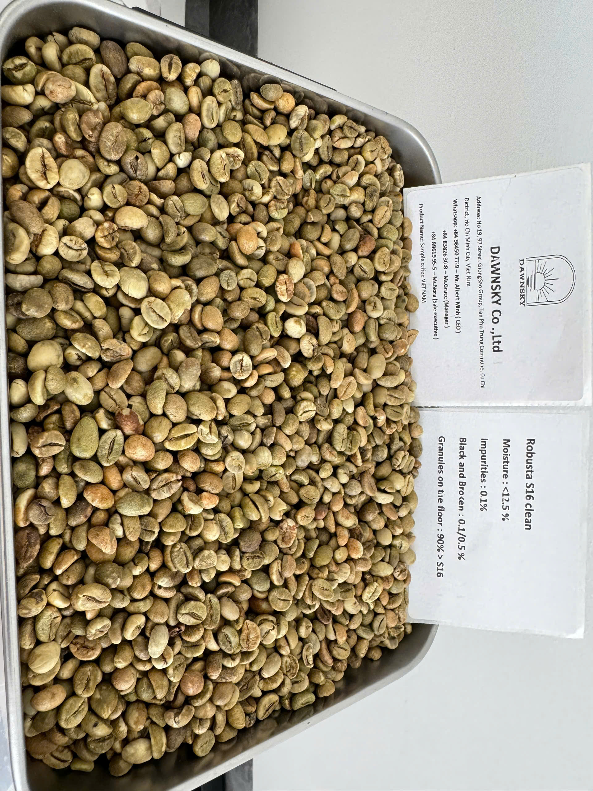 100% Traceable Green Coffee Beans